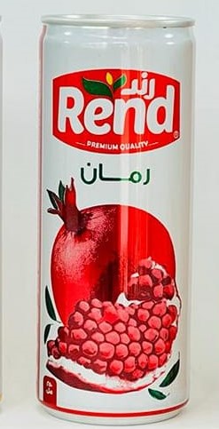 7رند معدني رمان 30*250مل