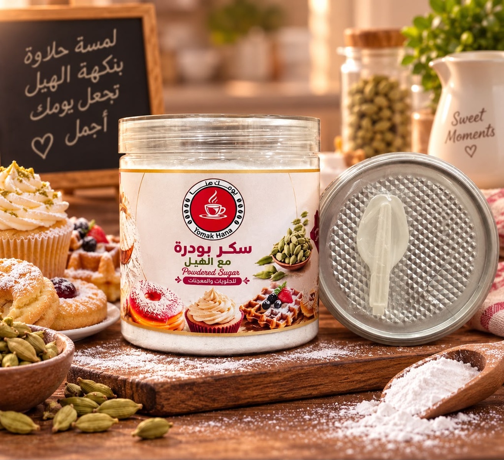 20يومك هنا سكر بودرة بالهيل12*300غم