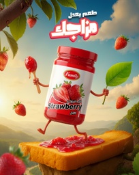 [6895] 65مربى فراولة فاملي12*360غم